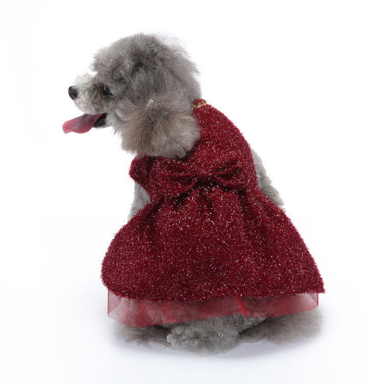 Dog Christmas Dress Red