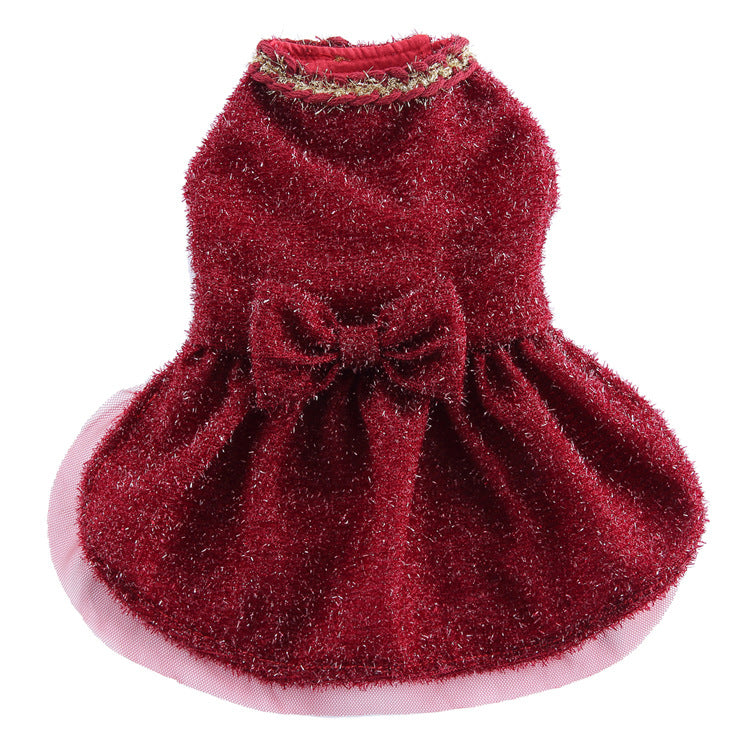 Dog Christmas Dress Red